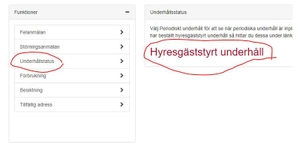Mina sidor - hyresgäststyrt underhåll