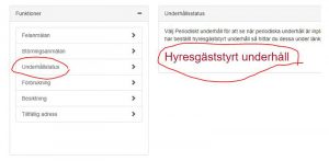 Mina sidor - hyresgäststyrt underhåll